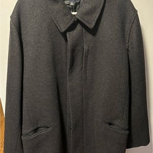 Banana Republic Vintage Cashmere Wool Grey XXL Trench Coat Men’s Worn Once!!!